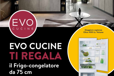 CUCINA EVO CON FRIGO CONGELATORE